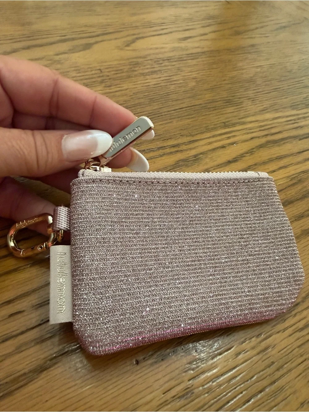 lululemon athletica Sparkle Glitter Coin Card Pouch